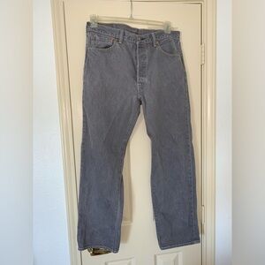 MENS VINTAGE GRAY LEVIS 32 X 29 SCHOOL FALL COLLEGE WASHED MELLOW BOOT  …